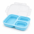 Sageware Silicone Lunch Box 3 Containers School Lunch Box/office Lunch Box (1500 ml) 3 Containers Silicone School Lunch Box (1500 ml, Microwave Safe)