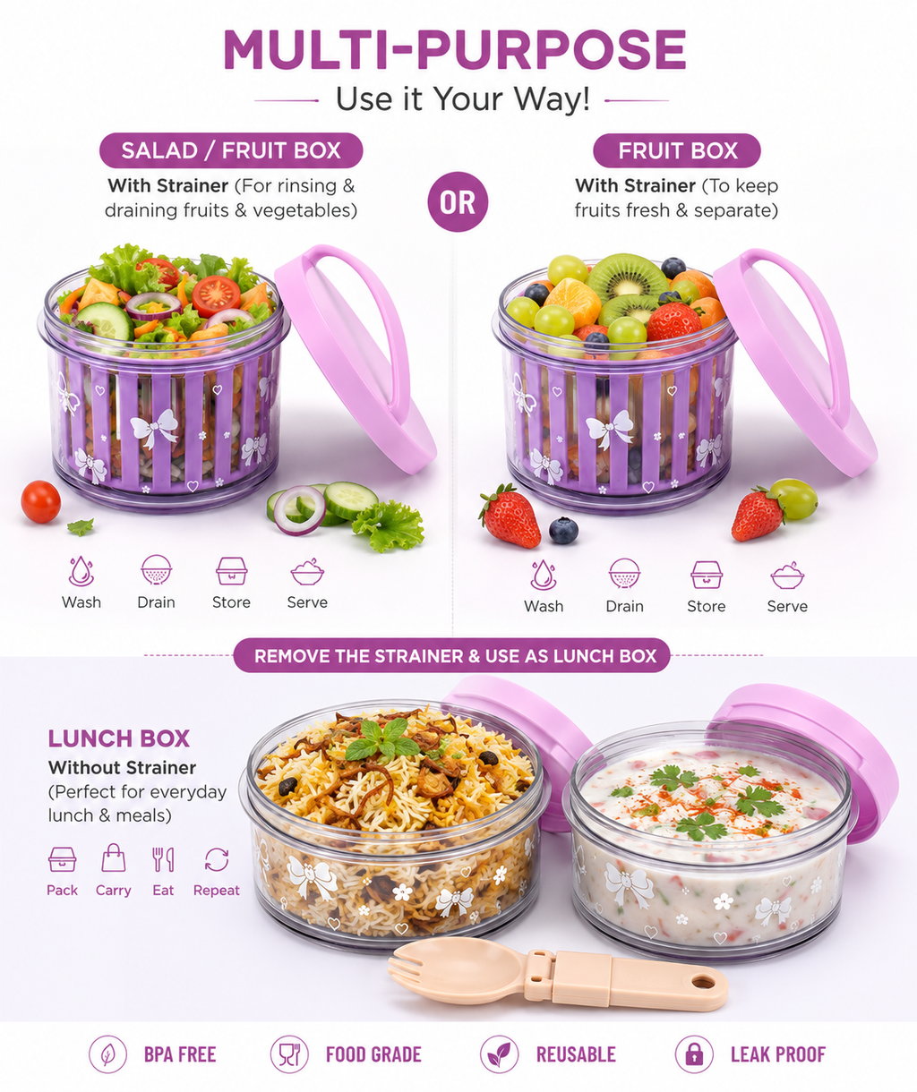 Sageware Purple Salad Box