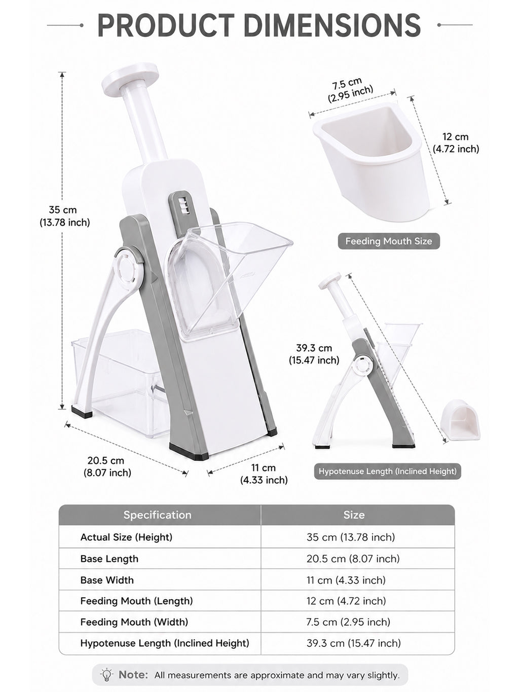 SAGEWARE Vegetable Chopper for Kitchen Use with Container | 5 Blade Manual Vegetable Cutter & Slicer | Push Chopper for Onion, Potato, Tomato, Carrot | Vegetable Cutter Tool for Kitchen
