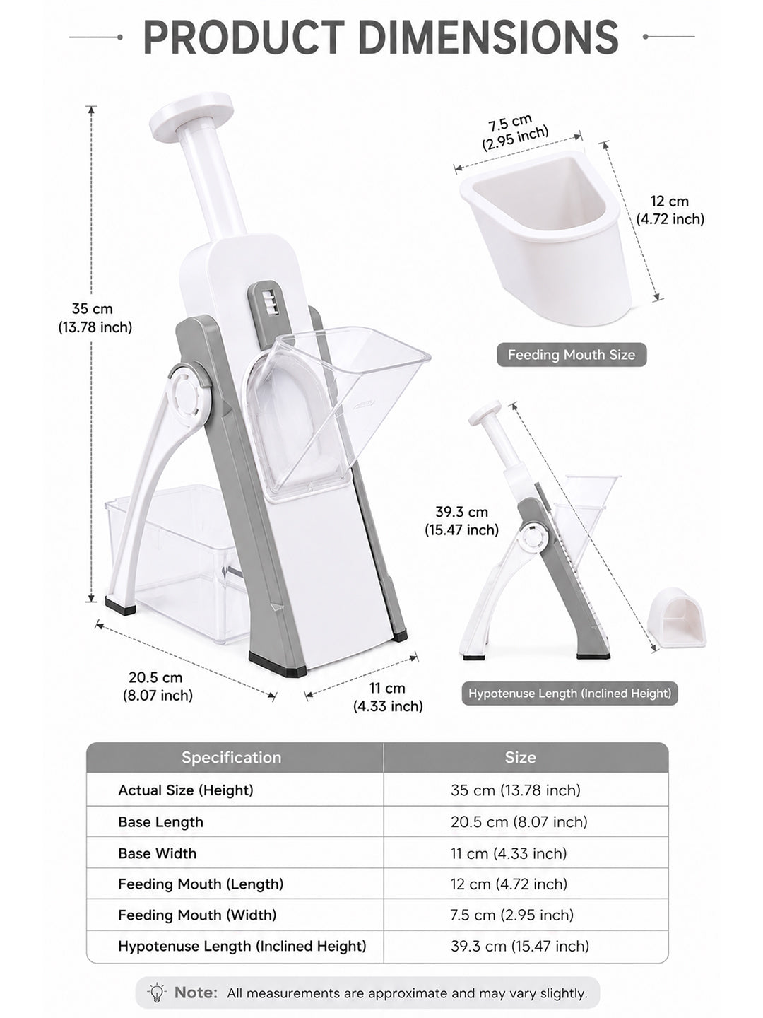 SAGEWARE Vegetable Chopper for Kitchen Use with Container | 5 Blade Manual Vegetable Cutter & Slicer | Push Chopper for Onion, Potato, Tomato, Carrot | Vegetable Cutter Tool for Kitchen