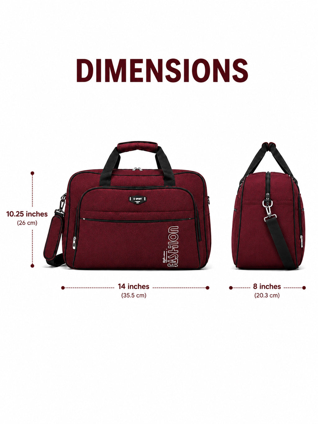 Premium Large Capacity Duffel Bag for Travel & Gym | Stylish Waterproof Weekender Bag with Shoulder Strap | Unisex Carry-On Travel Bag