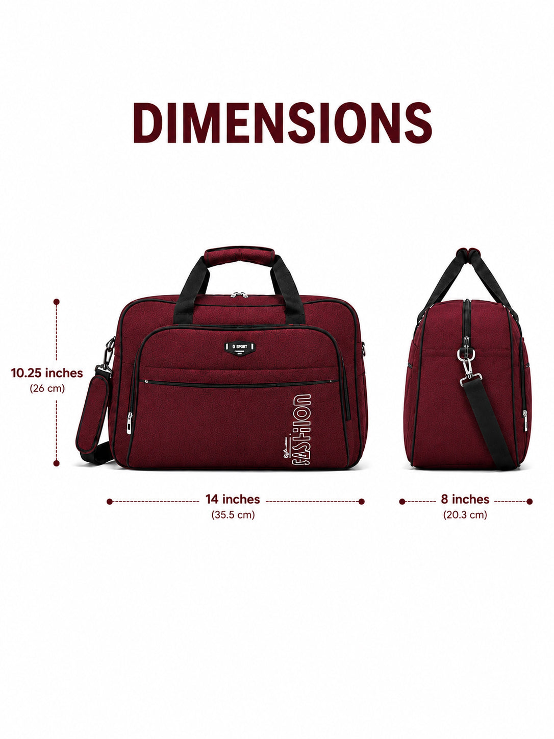 Premium Large Capacity Duffel Bag for Travel & Gym | Stylish Waterproof Weekender Bag with Shoulder Strap | Unisex Carry-On Travel Bag