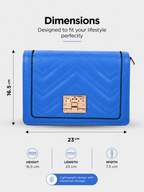 Cobalt Chevron Crossbody
