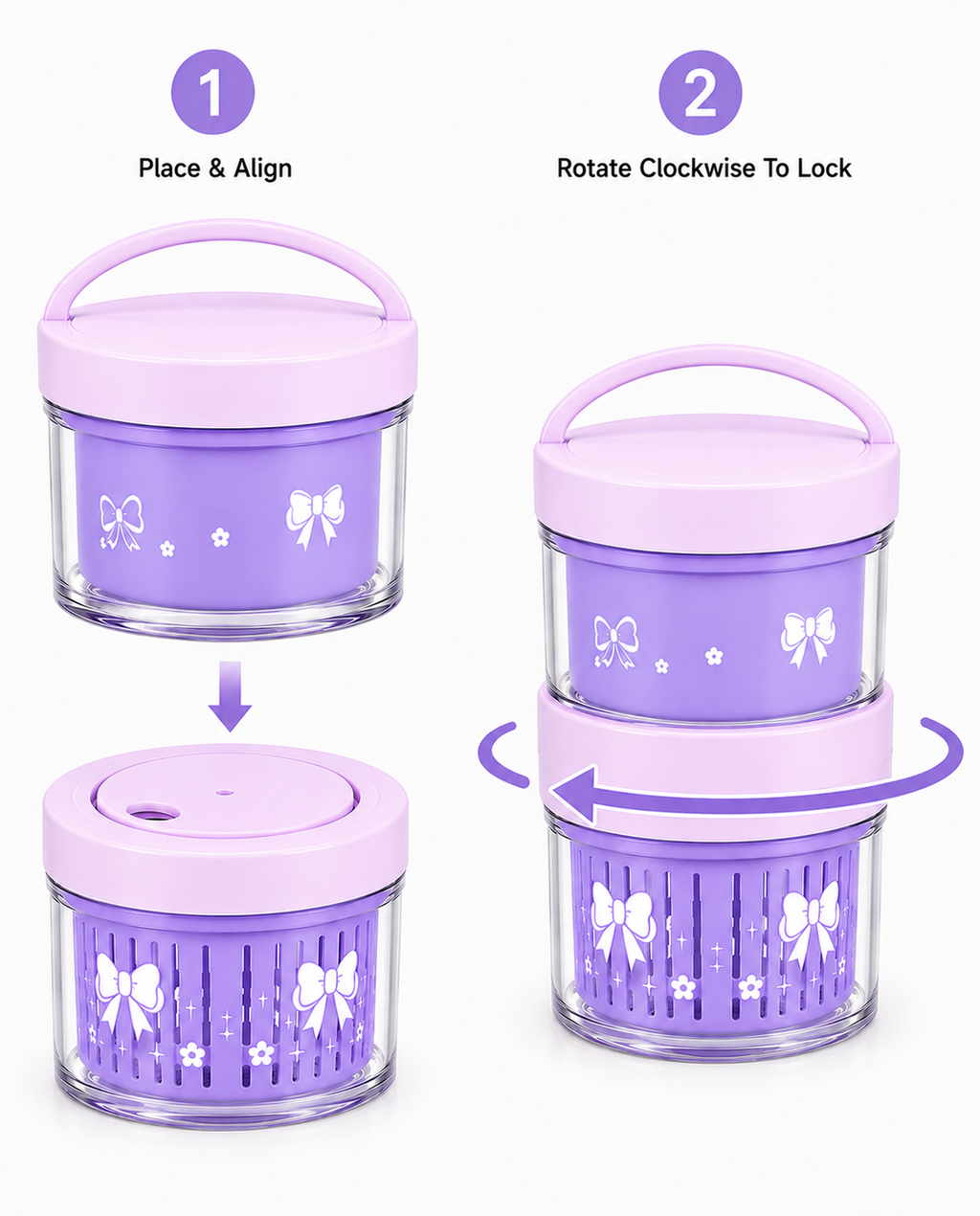 Sageware Purple Salad Box