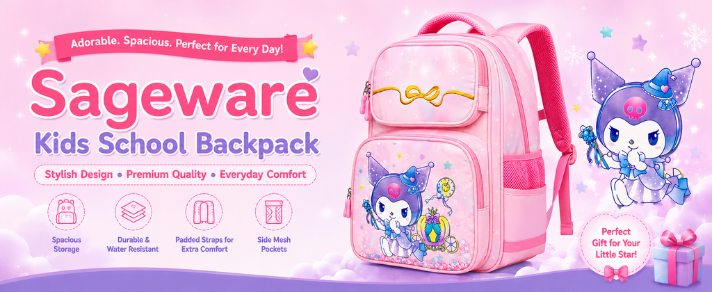 Kids School Bag for Girls | Lightweight Waterproof Backpack for Nursery & Primary School