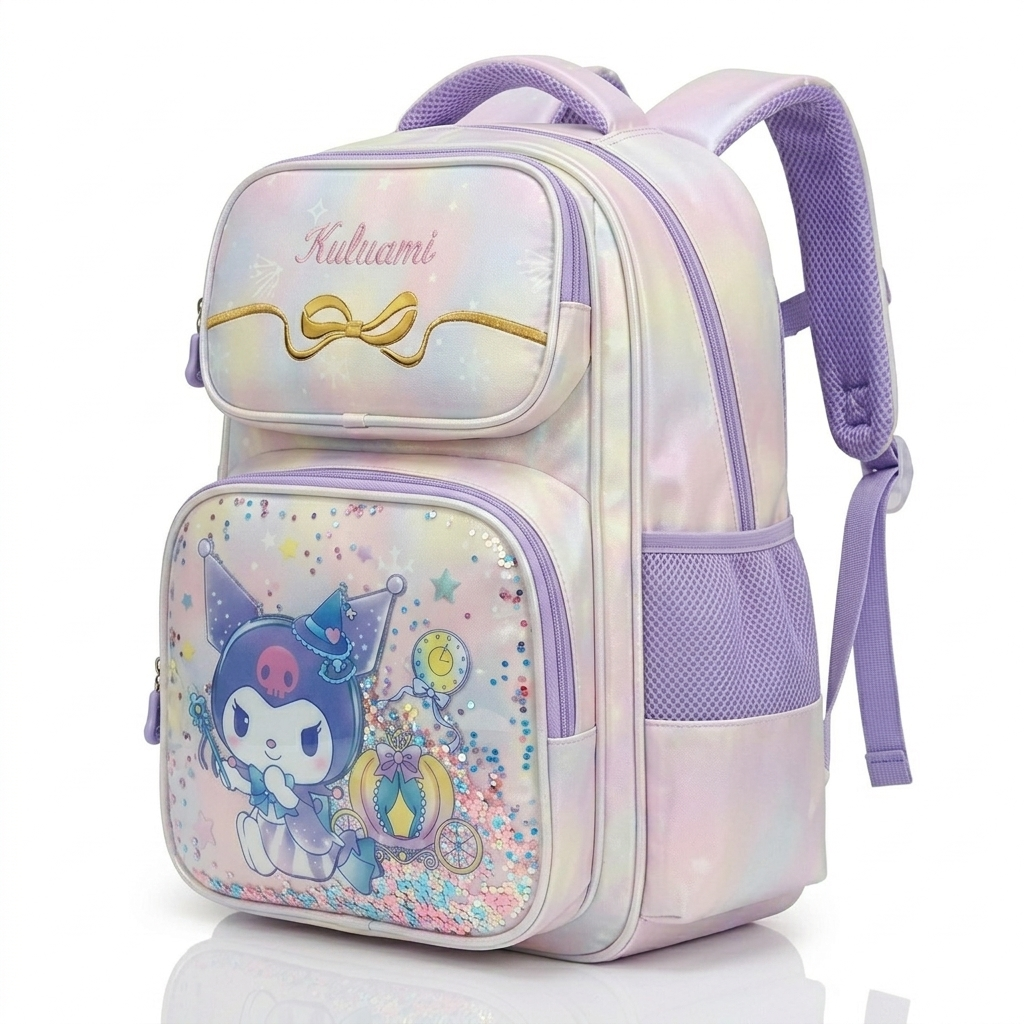 Pastel Pixie Kuromi Backpack (Purple)
