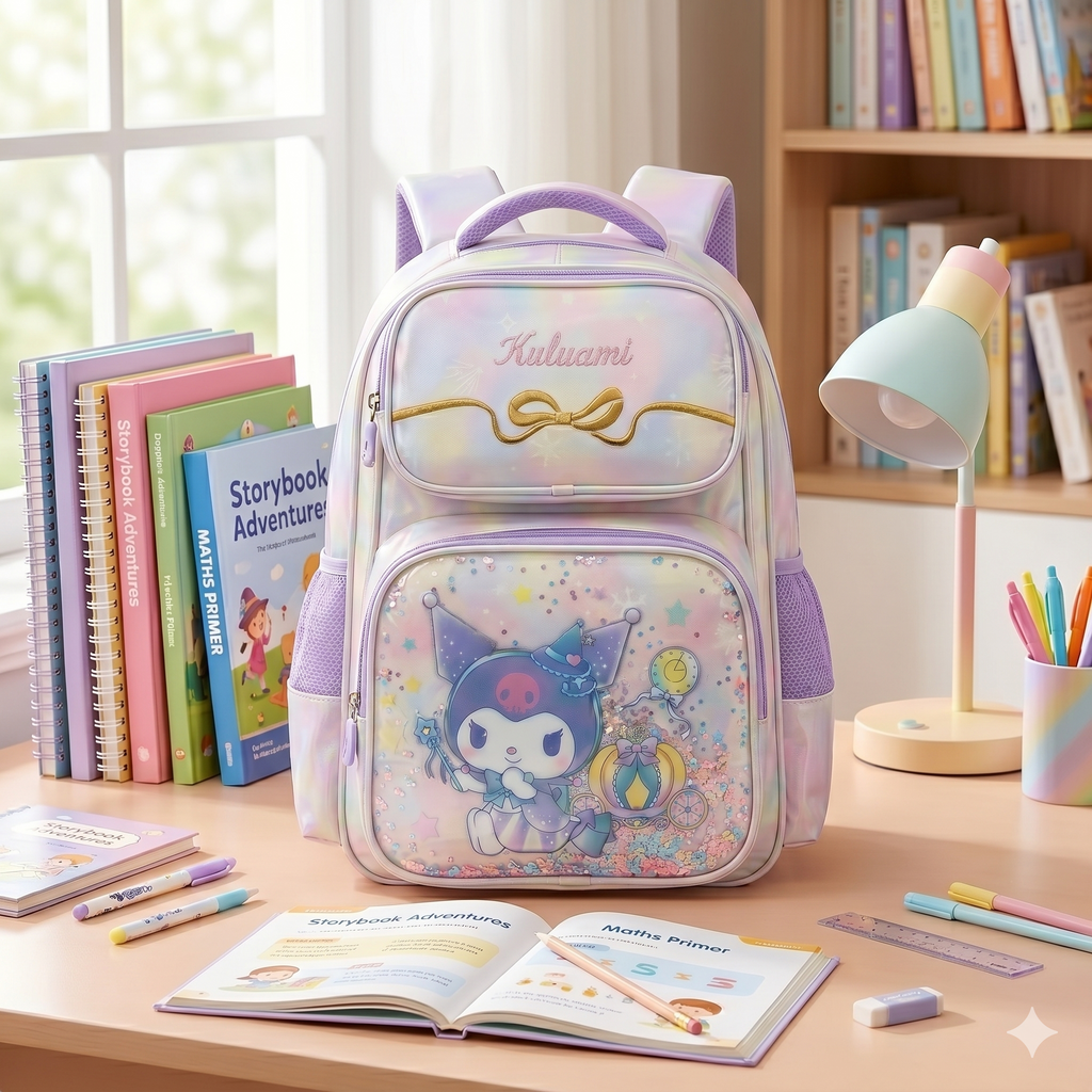 Pastel Pixie Kuromi Backpack (Purple)