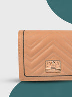 Nude Chevron Crossbody