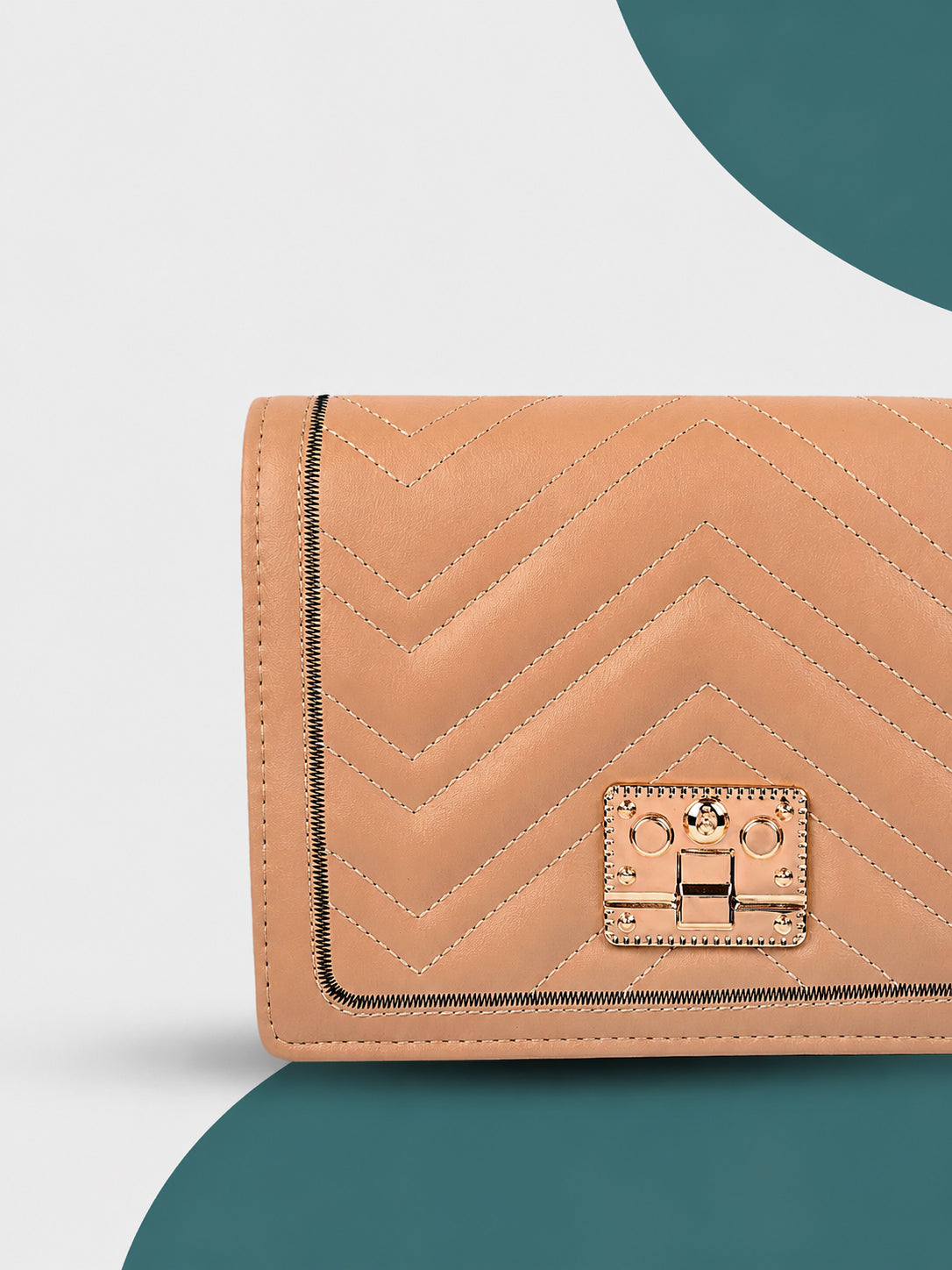 Nude Chevron Crossbody
