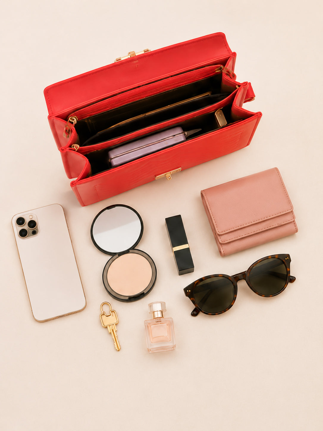 Downtown Red Crossbody