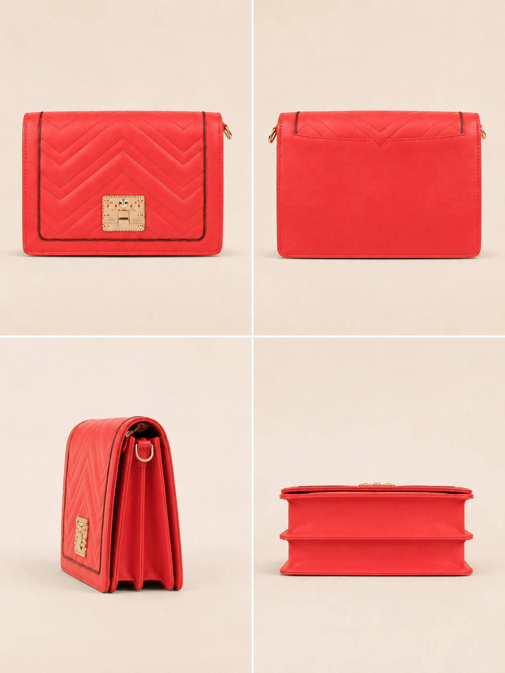 Downtown Red Crossbody