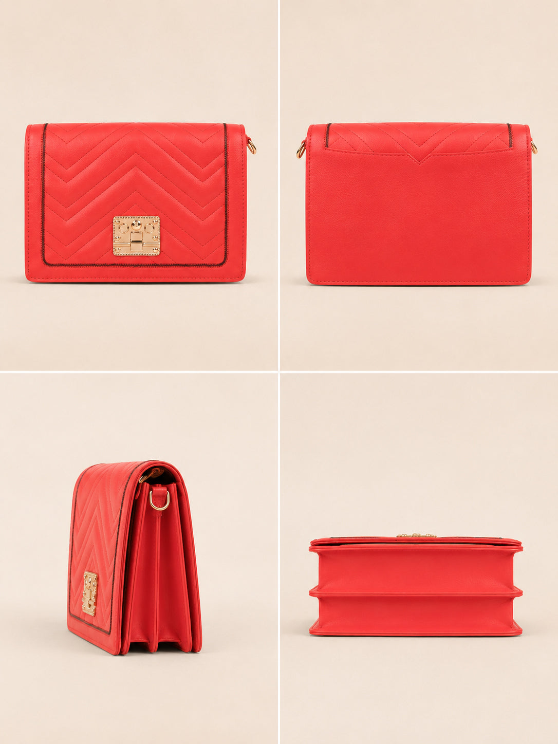 Downtown Red Crossbody