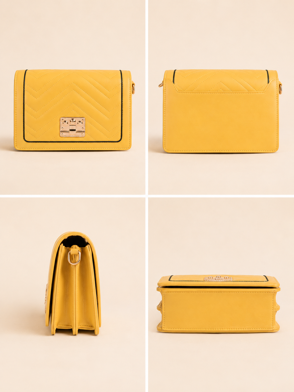 Marigold Chevron Crossbody