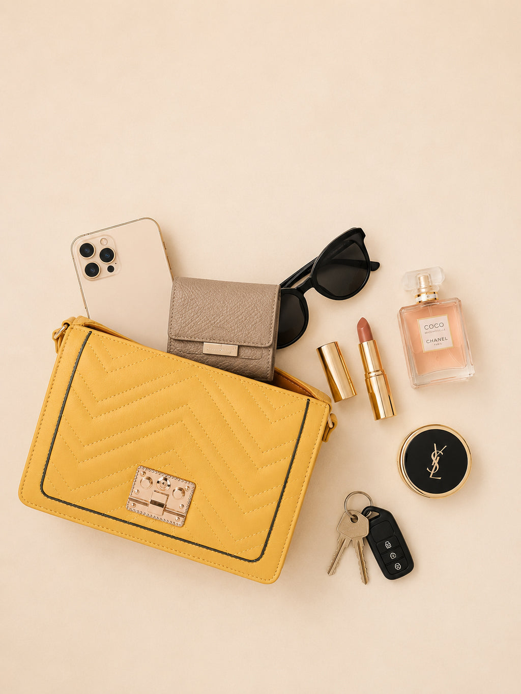 Marigold Chevron Crossbody