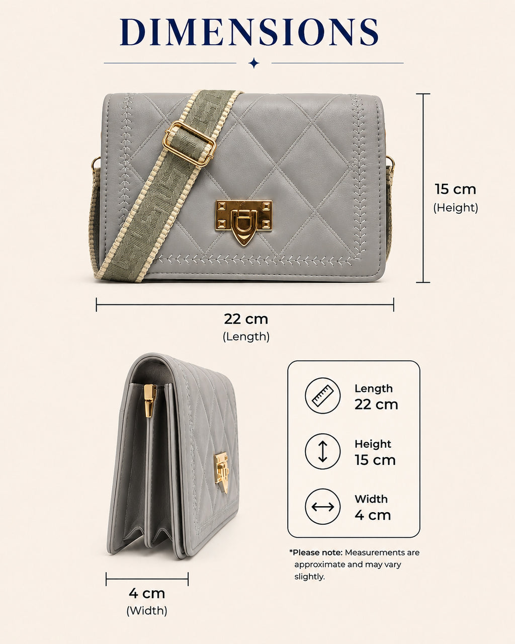 Premium Women Sling Bag | Fashionable Crossbody Purse for Office, Shopping & Party