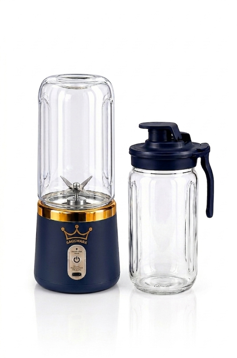 USB Rechargeable Personal Blender Bottle | Portable Mixer Grinder for Smoothies, Juices & Protein Shakes