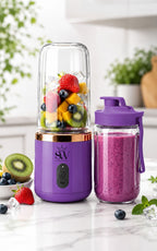 Portable Fruit Juicer Blender Bottle | Mini Smoothie Maker with USB Charging for Home, Gym & Travel