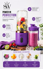 Portable Fruit Juicer Blender Bottle | Mini Smoothie Maker with USB Charging for Home, Gym & Travel