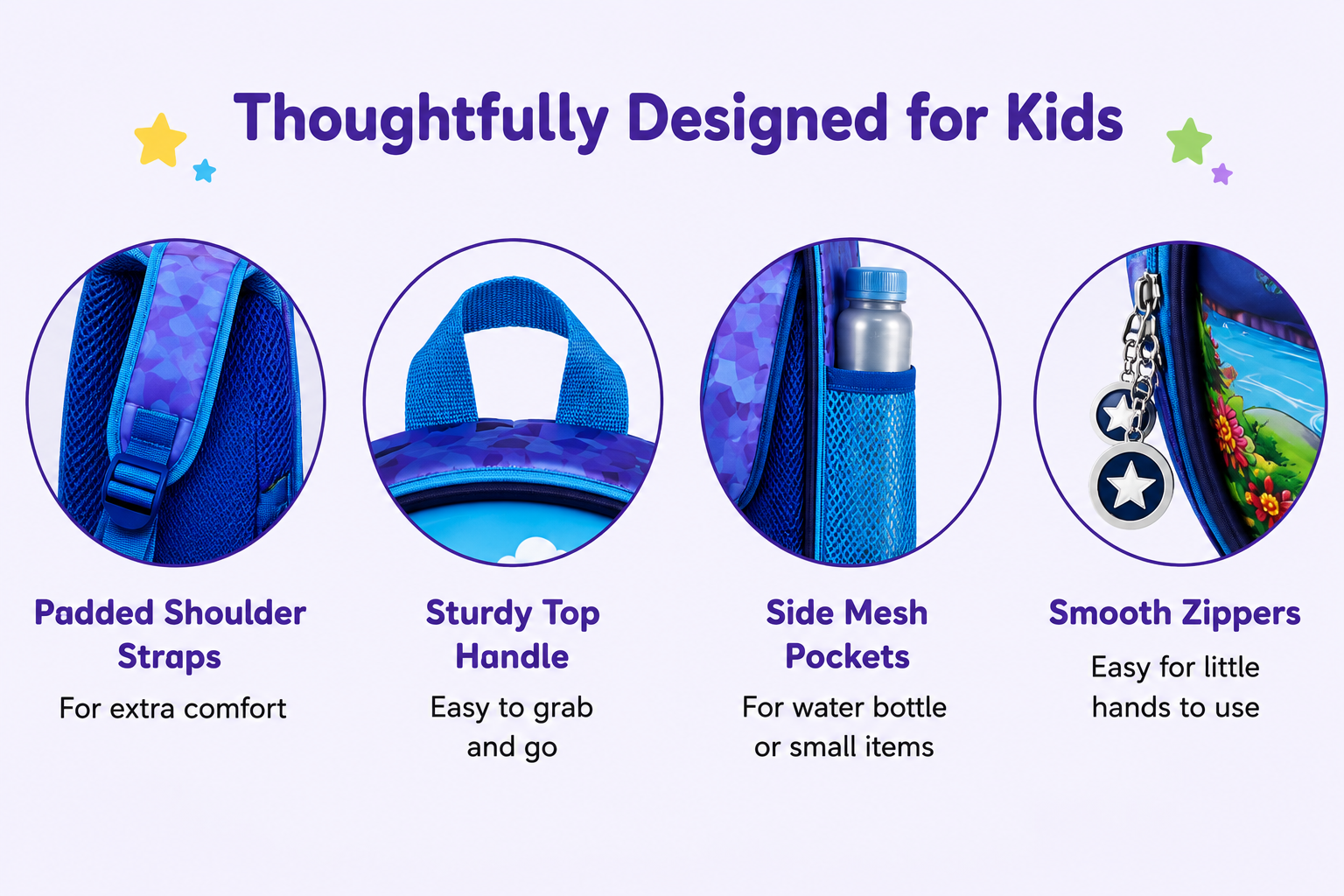 Kids School Bag for Boys & Girls | Lightweight Waterproof Backpack with Multiple Compartments | Stylish School Bag for Nursery, Kindergarten & Primary Students