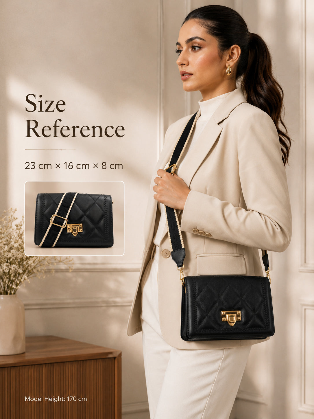 Fashion Sling Bag for Women | Lightweight Shoulder Bag for Travel & Daily Use