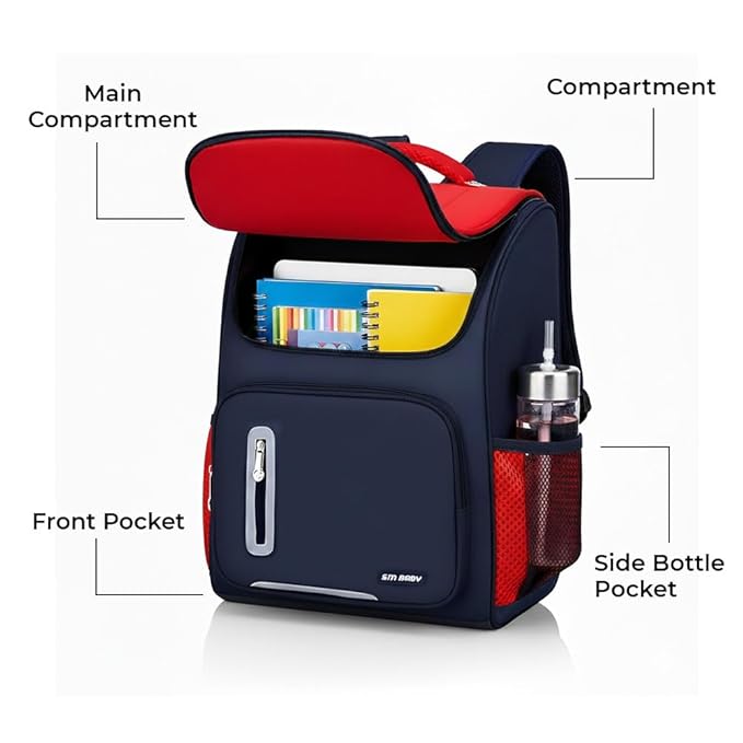 Stylish School Backpack for Kids | Durable Water Resistant Bag with Multiple Compartments