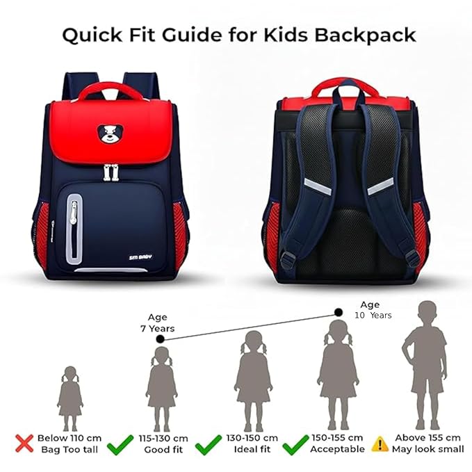 Stylish School Backpack for Kids | Durable Water Resistant Bag with Multiple Compartments