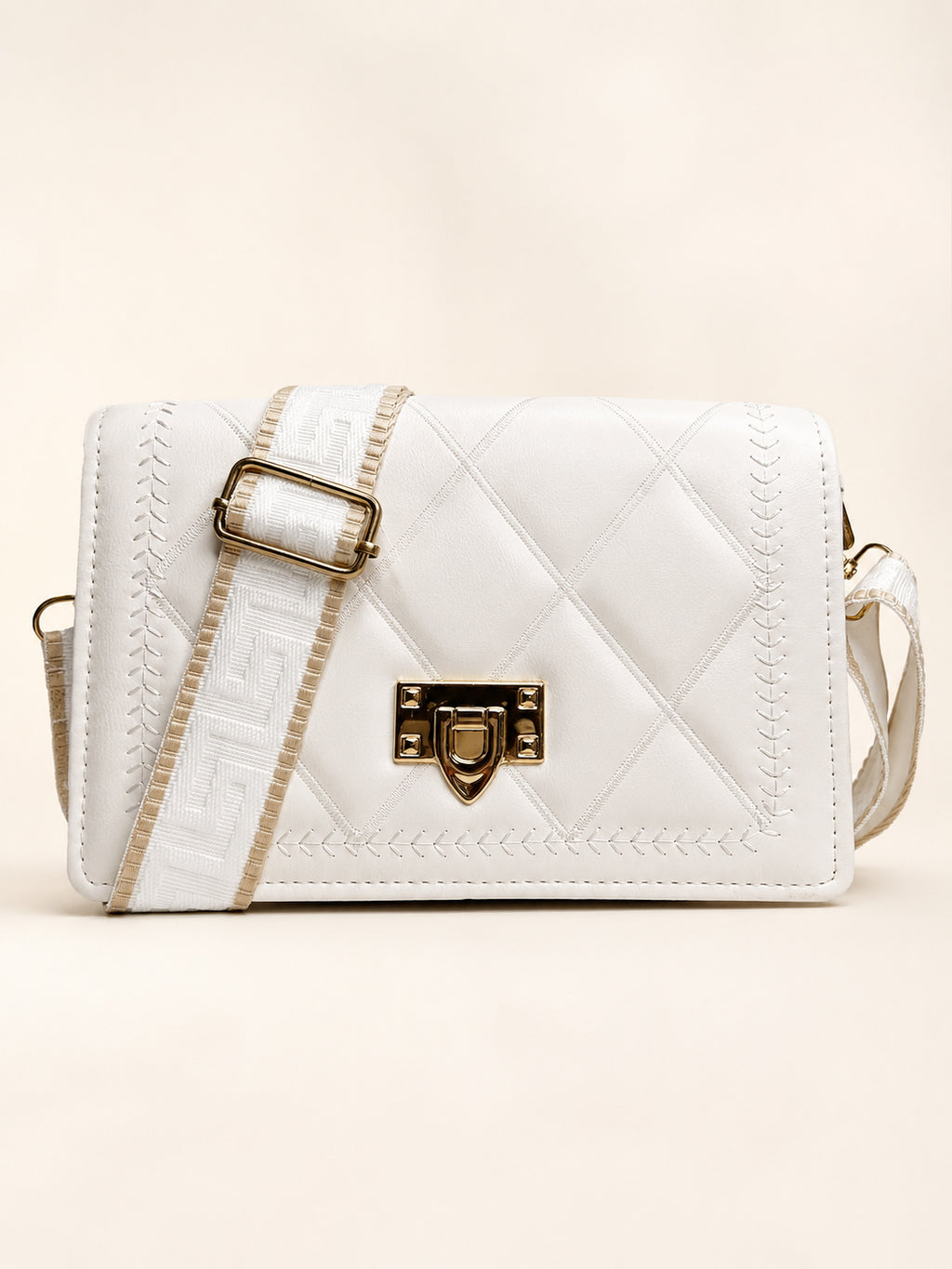 Ladies Sling Bag for Women | Trendy Quilted Side Bag with Adjustable Strap