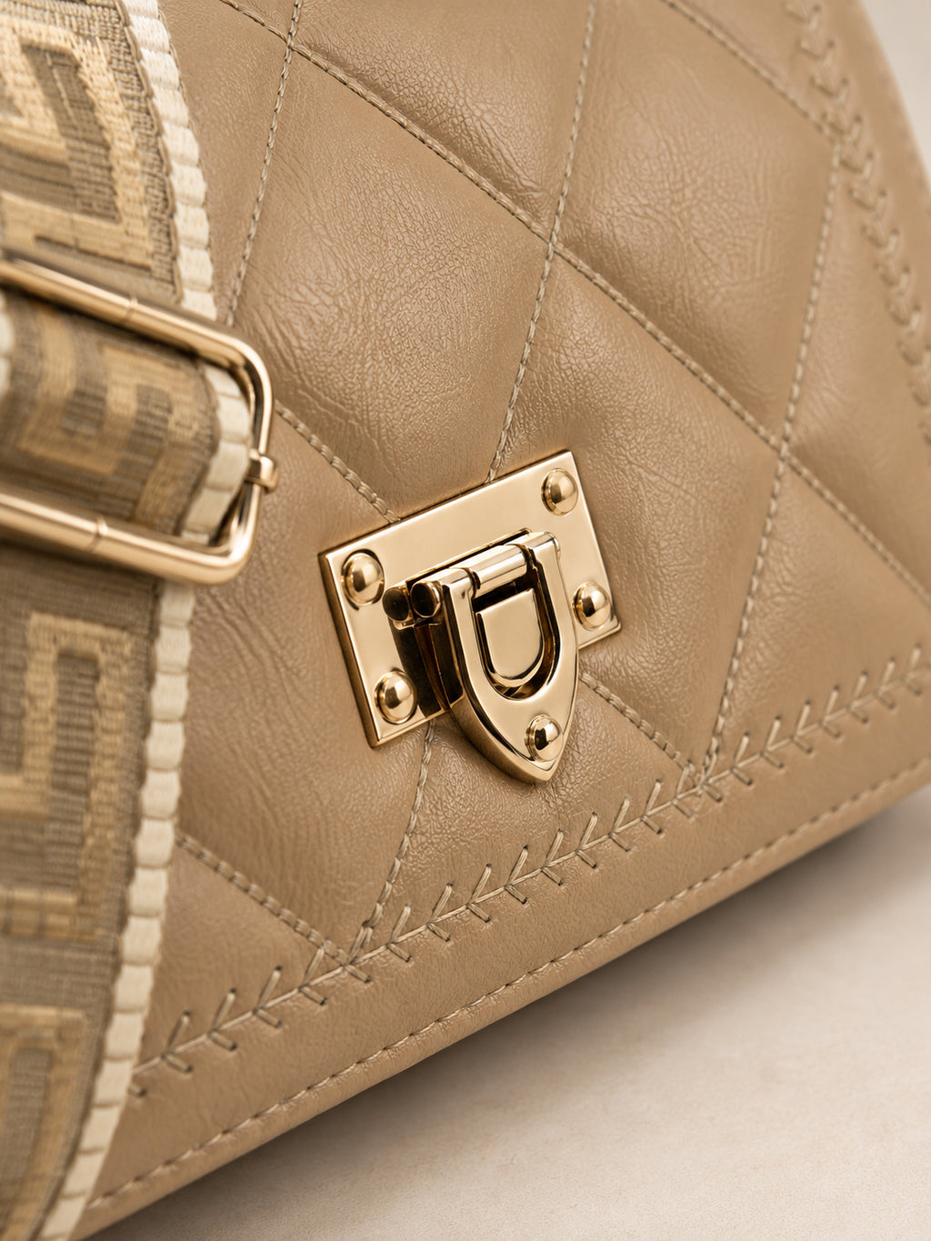 Designer Quilted Sling Bag for Women | Elegant Side Purse with Chain Strap