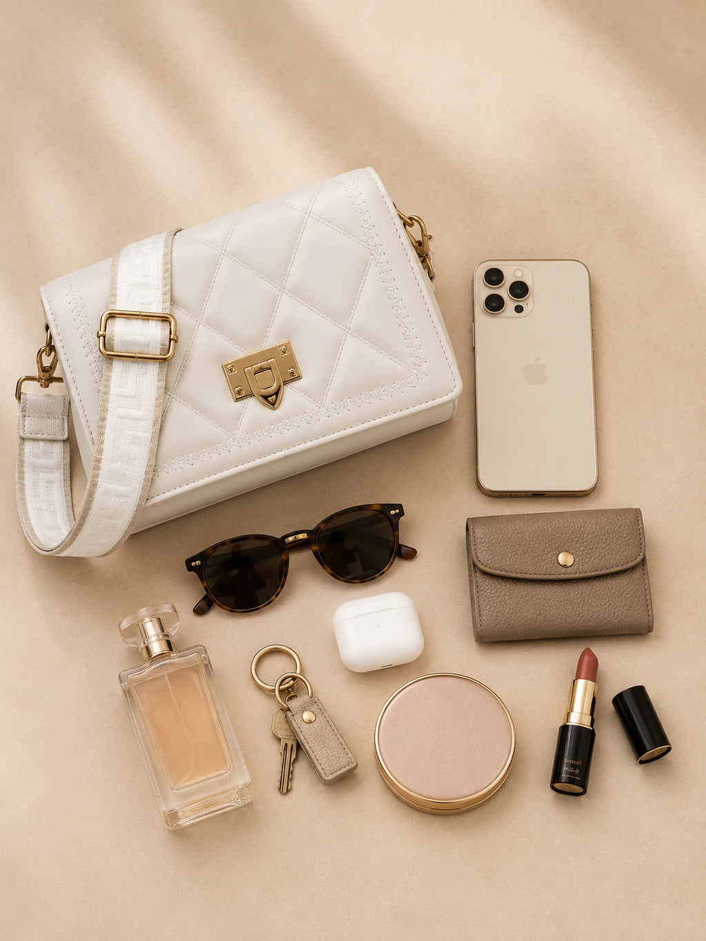 Ladies Sling Bag for Women | Trendy Quilted Side Bag with Adjustable Strap