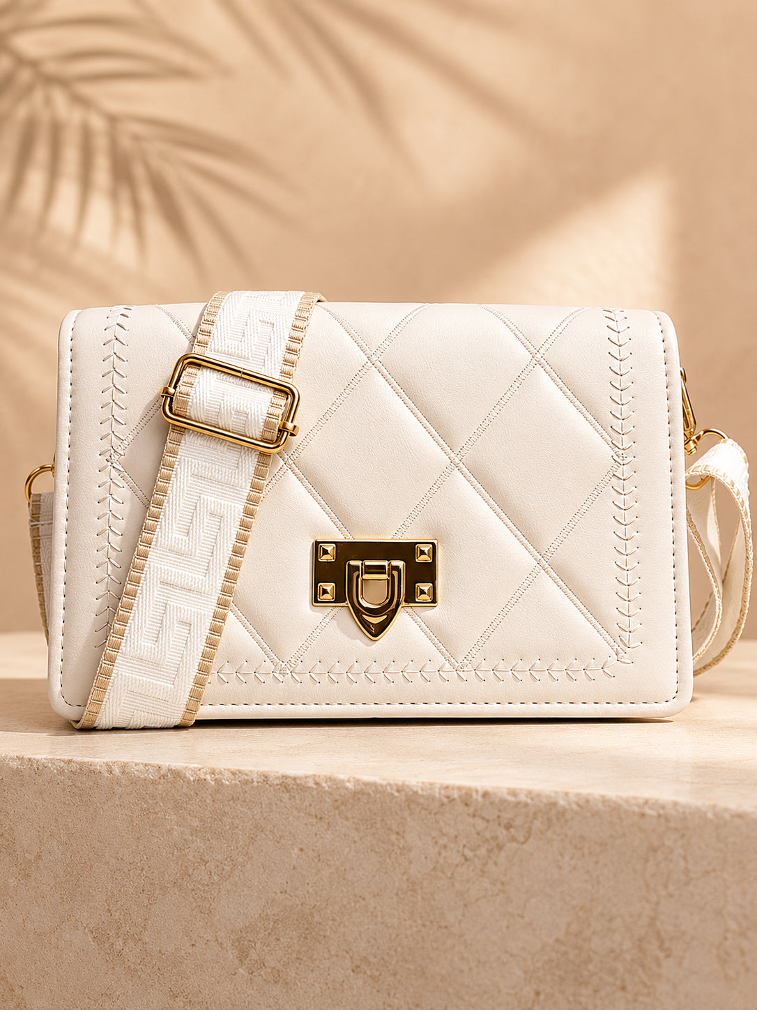 Ladies Sling Bag for Women | Trendy Quilted Side Bag with Adjustable Strap