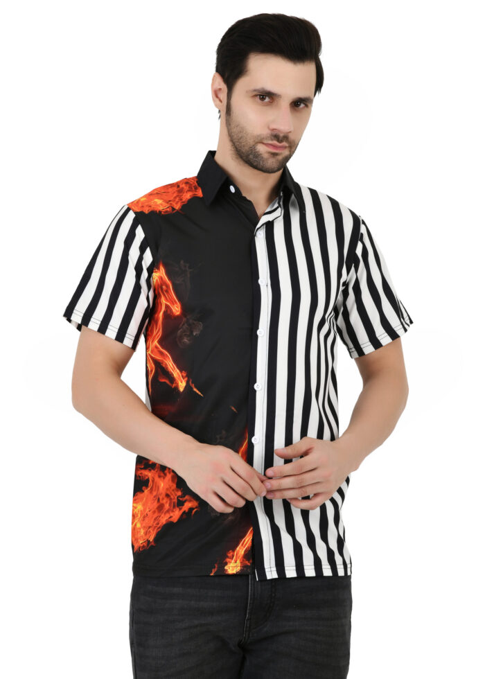 Cobalt Print Shirt