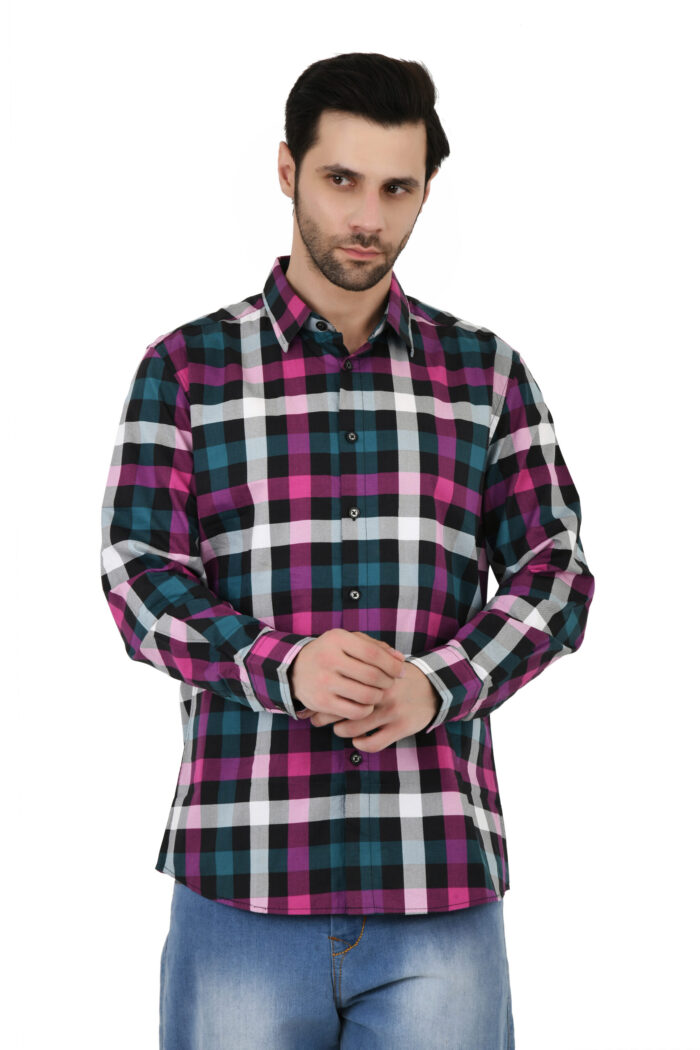 Crimson Check Shirt - Image 5