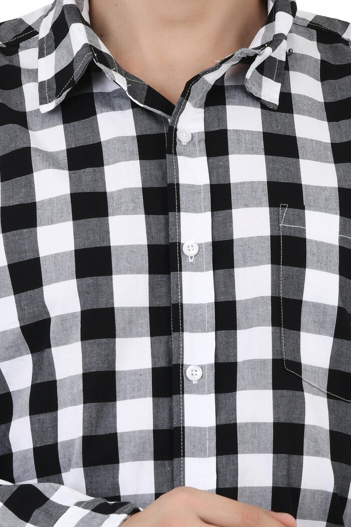 Crimson Check Shirt - Image 3