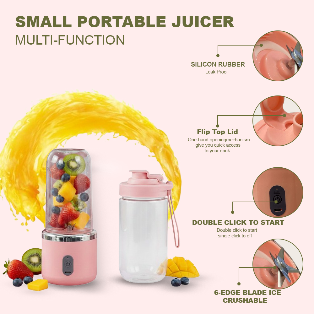 Sageware Multipurpose Hand Blender | Electric Beater, Mixer & Whisker for Home Use Mixer Juicer Jar (500 ml Peach) - Image 2