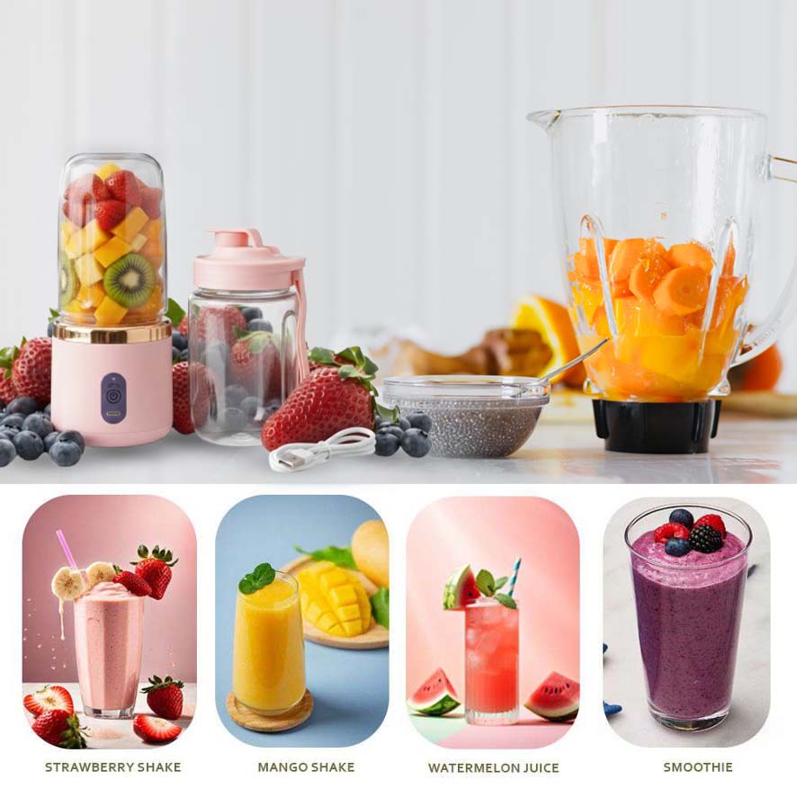 Sageware Multipurpose Hand Blender | Electric Beater, Mixer & Whisker for Home Use Mixer Juicer Jar (500 ml Peach) - Image 6