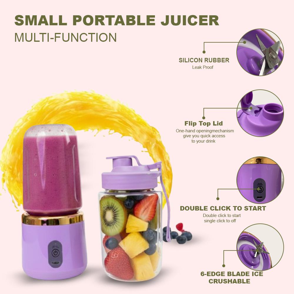 Sageware Multipurpose Hand Blender | Electric Beater, Mixer & Whisker for Home Use Mixer Juicer Jar (500 ml Purple) - Image 4