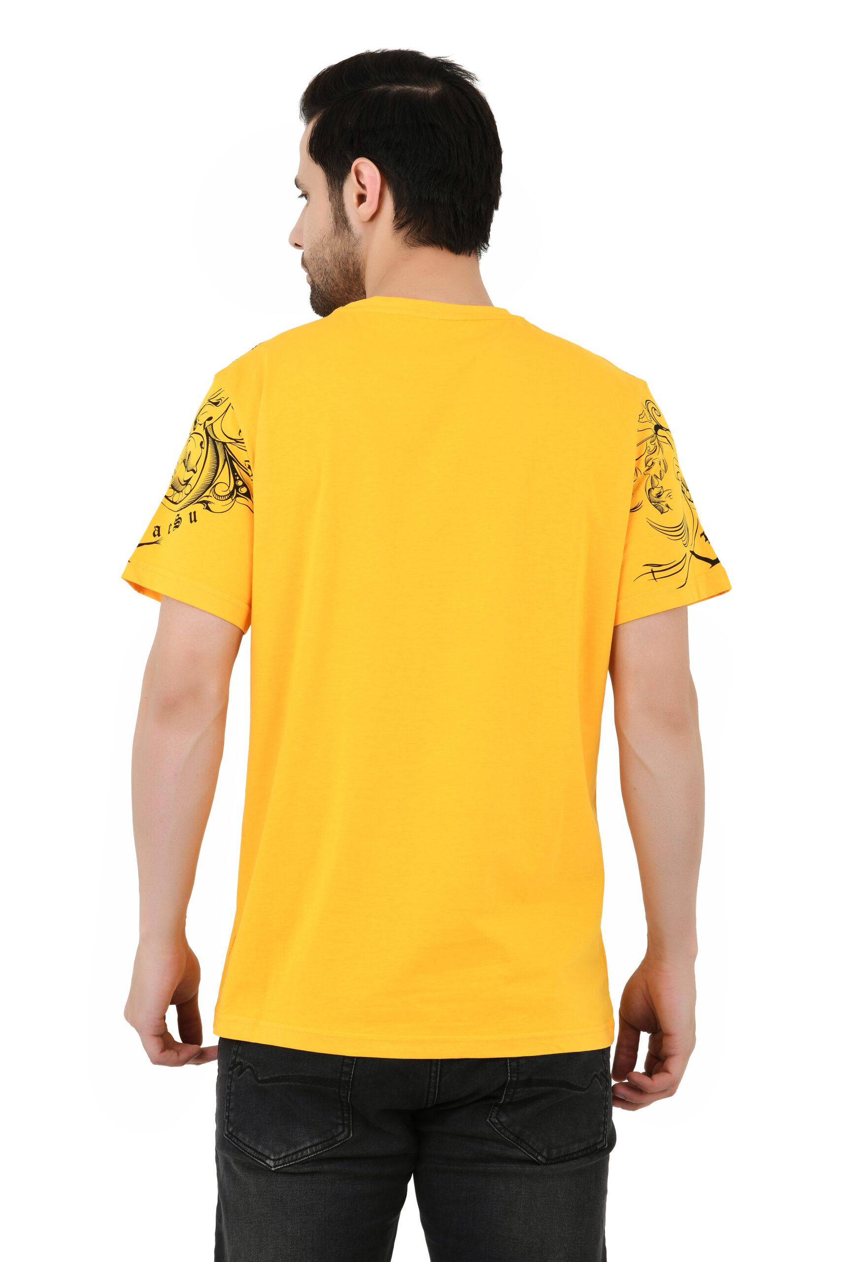 SAGEWARE Men Printed Round Neck Short Sleeve Cotton Blend T-Shirt - Image 7