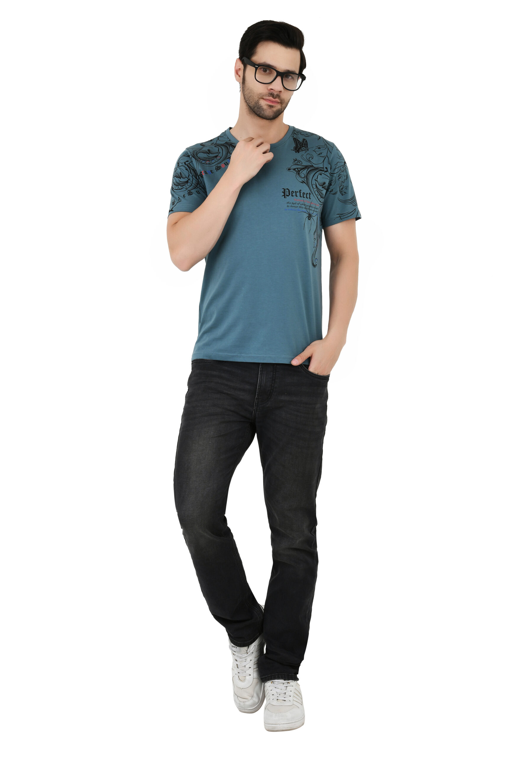 SAGEWARE Men Printed Round Neck Short Sleeve Cotton Blend T-Shirt - Image 20