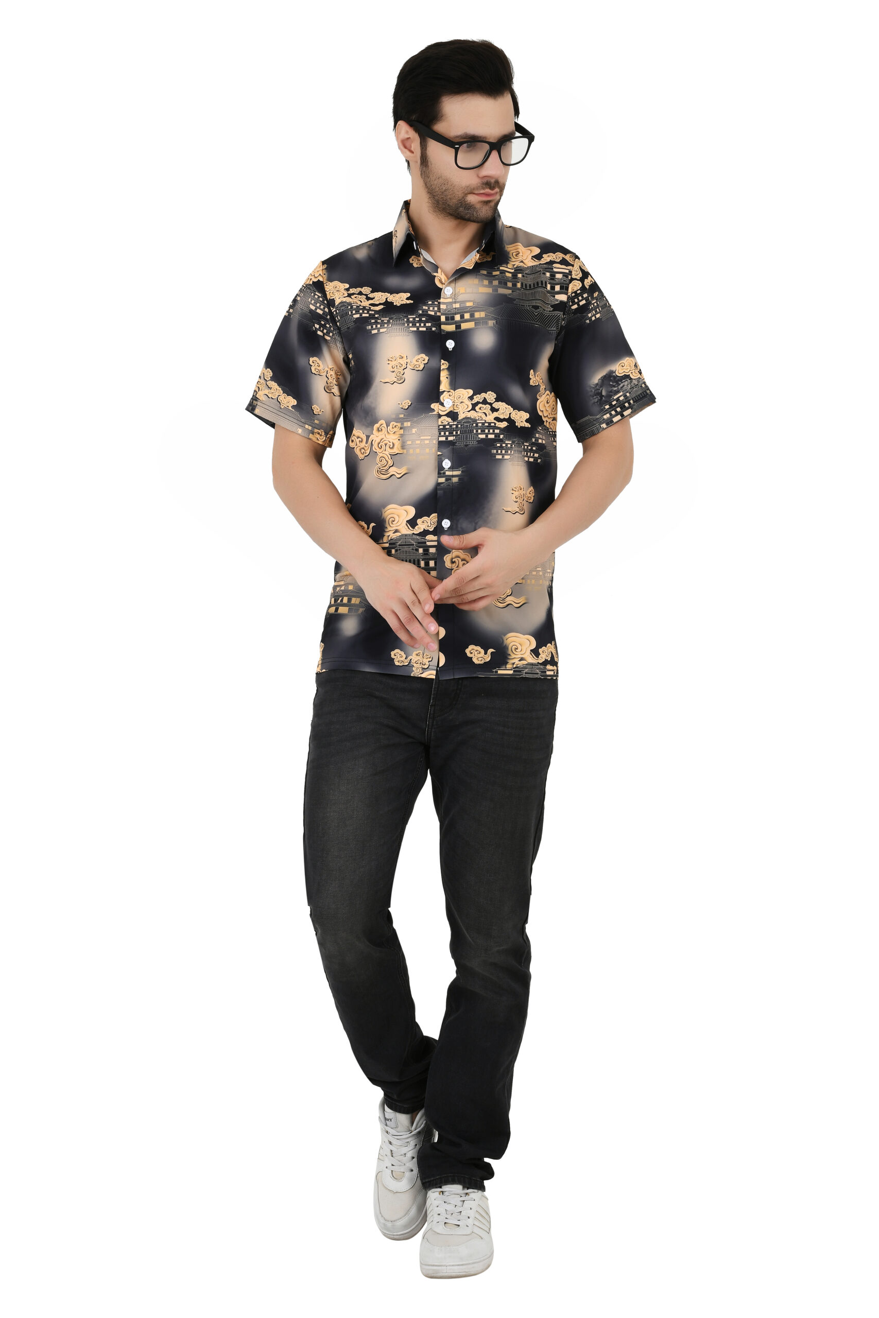 Casual Shirt for Men || Men Poly Cotton Stylish Shirt || Men Printed Shirt || Men Shirt Half Sleeve - Prime - Image 6