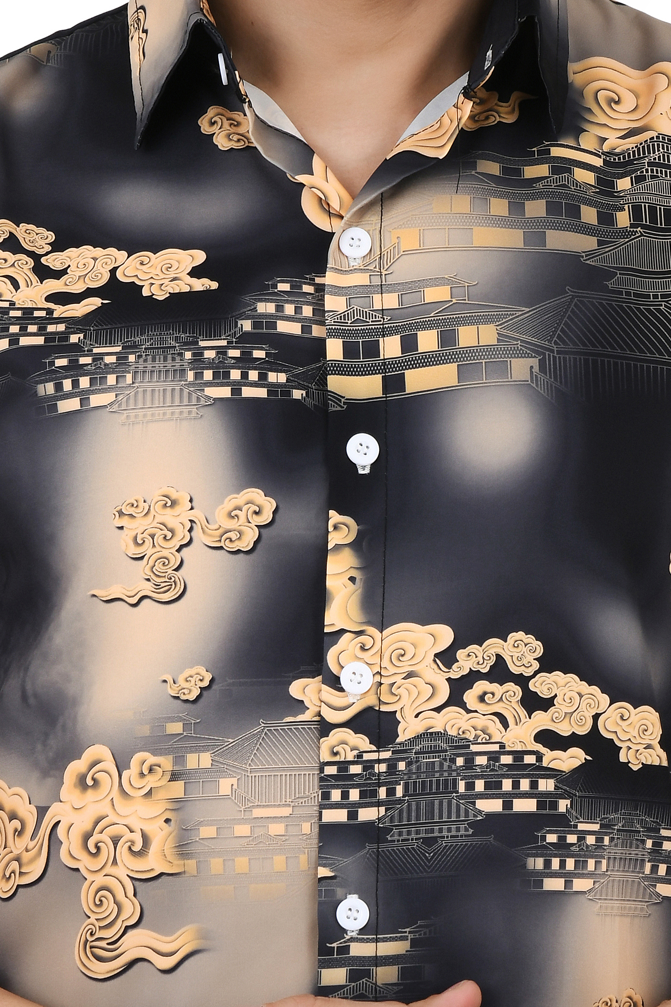 Casual Shirt for Men || Men Poly Cotton Stylish Shirt || Men Printed Shirt || Men Shirt Half Sleeve - Prime - Image 4