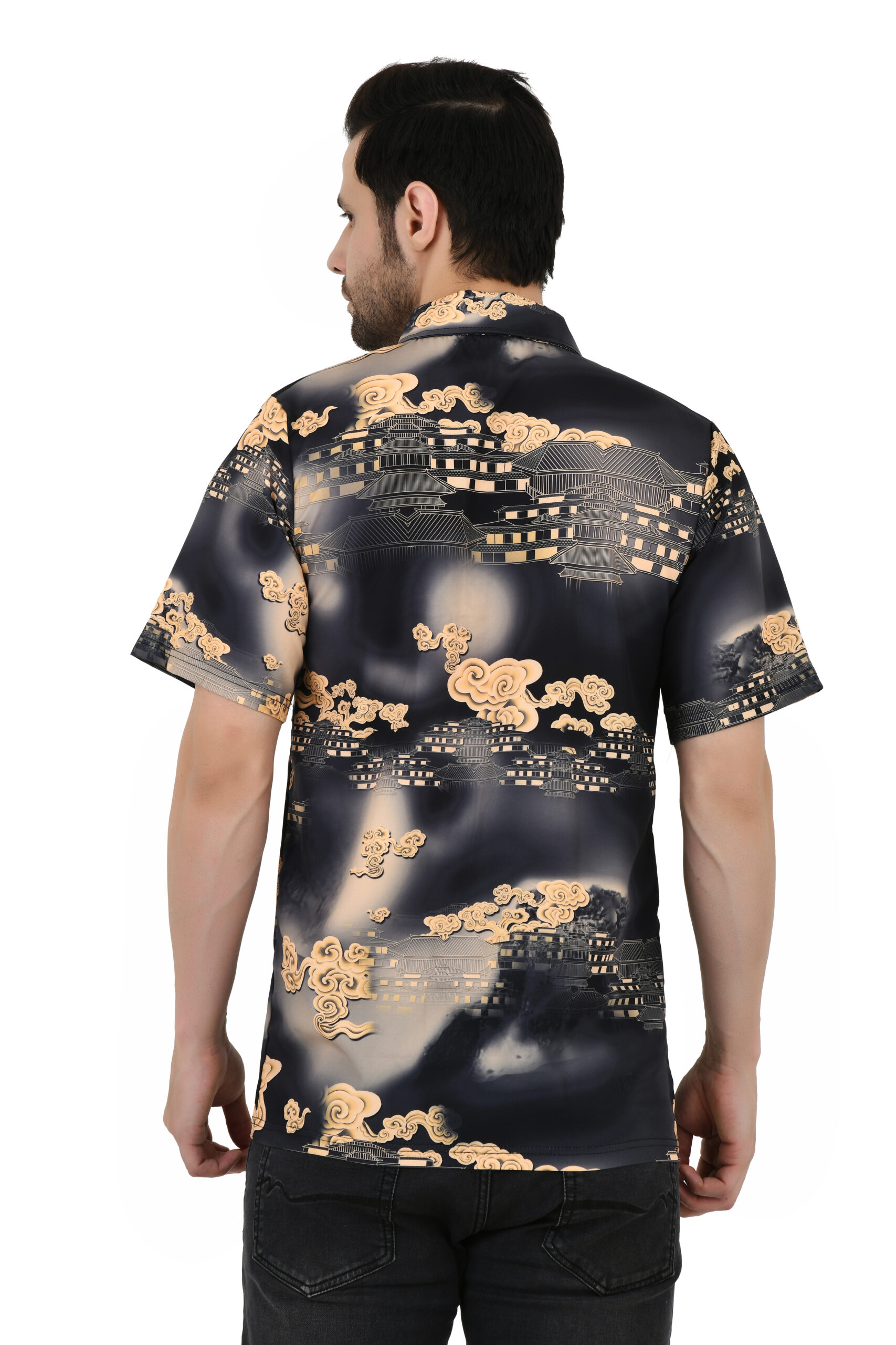 Casual Shirt for Men || Men Poly Cotton Stylish Shirt || Men Printed Shirt || Men Shirt Half Sleeve - Prime - Image 2