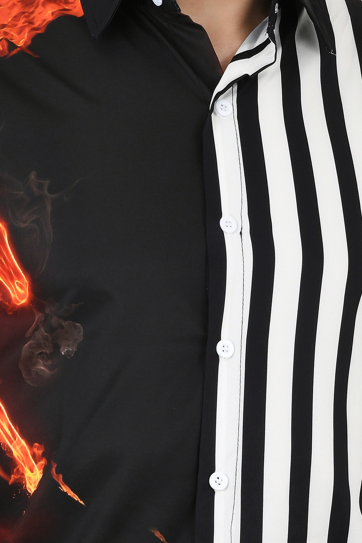 Men's Cotton Blend Solid Shirt with Spread Collared Half Sleeve Curved Hemline Button Closure Regular Fit | Half Sleeve Shirt for Men - Image 5