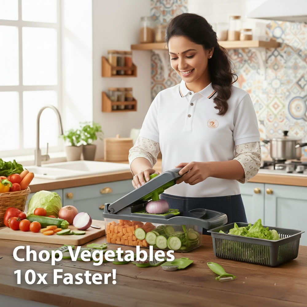 Sageware 16 in 1 Vegetable Chopper | (Grey) - Image 5
