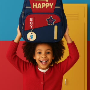 SAGEWARE School Bag for Boys Kids & Girls Backpack for School | Waterproof, Lightweight, Spacious with Multiple Pockets & Durable Zippers for Daily Use (Age of 6-12 years) Blue