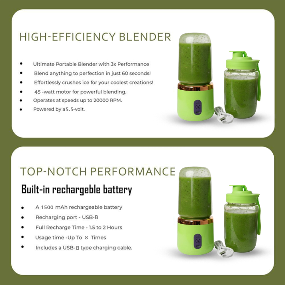 Sageware Multipurpose Hand Blender | Electric Beater, Mixer & Whisker for Home Use Mixer Juicer Jar (500 ml Green) - Image 7